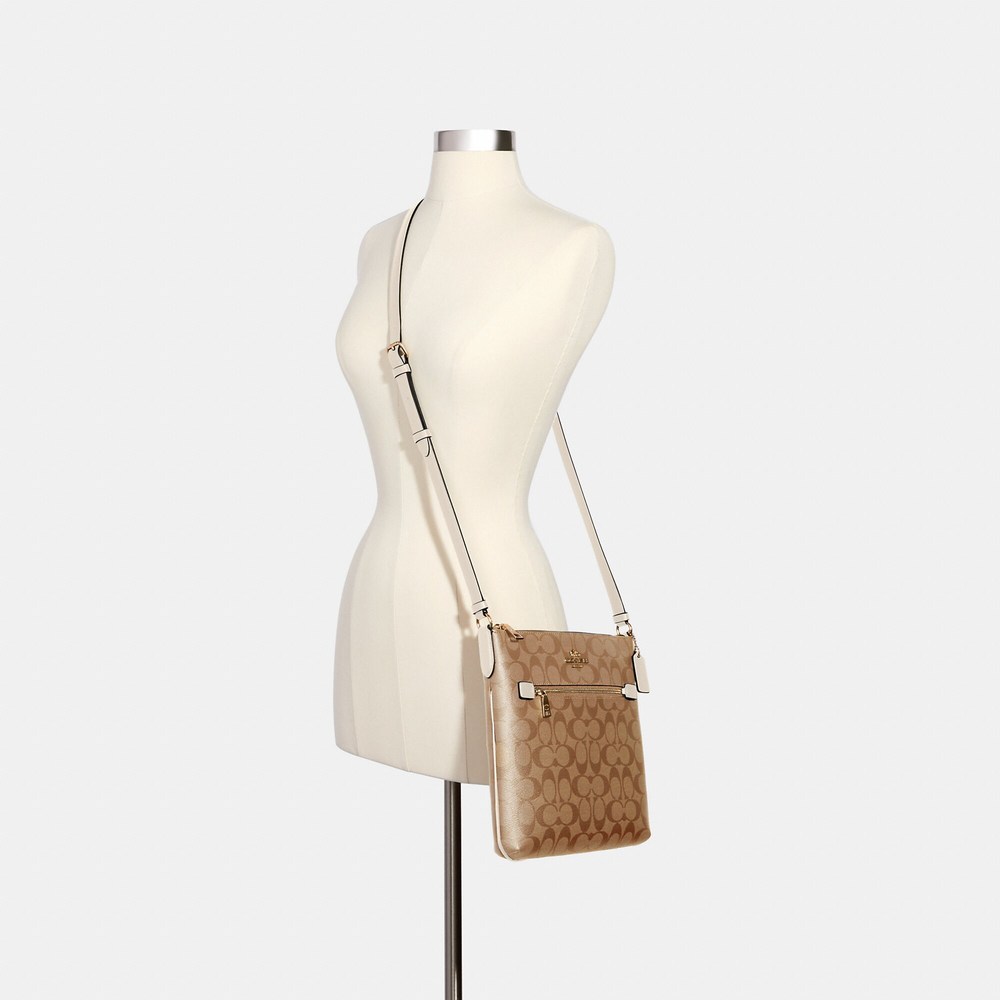 NWT Coach Outlet Rowan File Bag In Signature Canvas - Picture 5 of 5